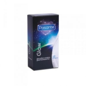 Kondoomid Pasante Glow pimedas helendavad 12tk