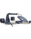 NS Novelties navy blue faux leather 6-piece bondage set