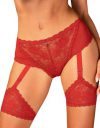Obsessive Belovya red garter briefs