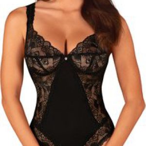 Obsessive Donna Dream must avatud jalgevahega bodi