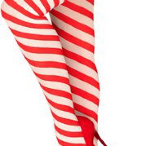 Obsessive Kissmas punased ja valged triibulised sukad