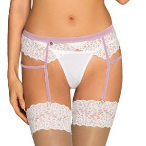 Obsessive Lilyanne valgest pitsist sukahoidja