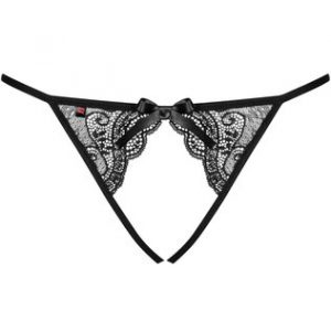 Obsessive mustad avatud jalgevahega stringid