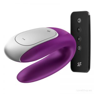 Paaride vibraator Satisfyer Double Fun (lilla)