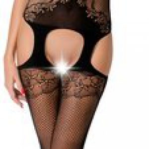 Passion BS046 võrgust avatud jalgevahega kehasukk