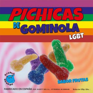 Peenisekujulised kummikommid Diablo Picante Sugar Fruits LGBT