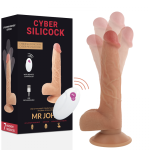 Puldiga pöörlev ja liikuv dildo Mr John (24×4.3cm)