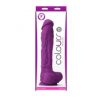Silikoonist 10″ lilla dildo Colours