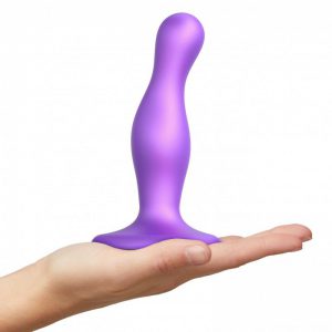 Strap-On-Me – Dildo Plug Curvy Metallic Purple M