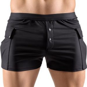 Svenjoyment black matte look shorts with pockets