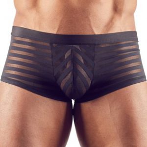 Svenjoyment black sheer striped boxer briefs