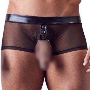 Svenjoyment mustad bokserid peeniserõngaga