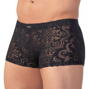 Svenjoyment mustad devoré-stiilis aluspüksid