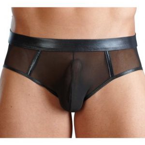 Svenjoyment mustast läbipaistvast tüllist tagant avatud püksikud