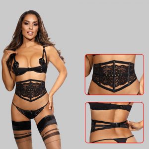 Tumemust pihavöö Axami V-9782