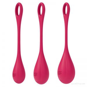 Tupekuulide komplekt Satisfyer Yoni Power 1 (punased)