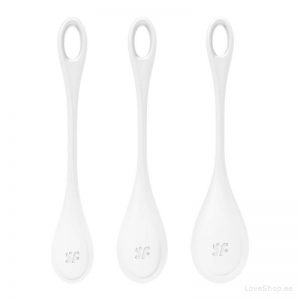 Tupekuulide komplekt Satisfyer Yoni Power 1 (valged)