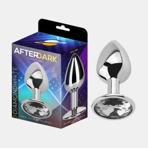 Valge kristalliga anaaltapp AfterDark White Diamond (S, M ja L)