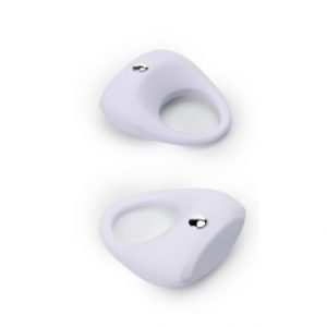 Valge vibratsiooniga peeniserõngas Lit-Up