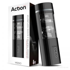 Vibreeriv & üles-alla funktsiooniga masturbaator Action Viggo