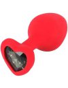 You2Toys Jewel Heart Silicone Plug Medium